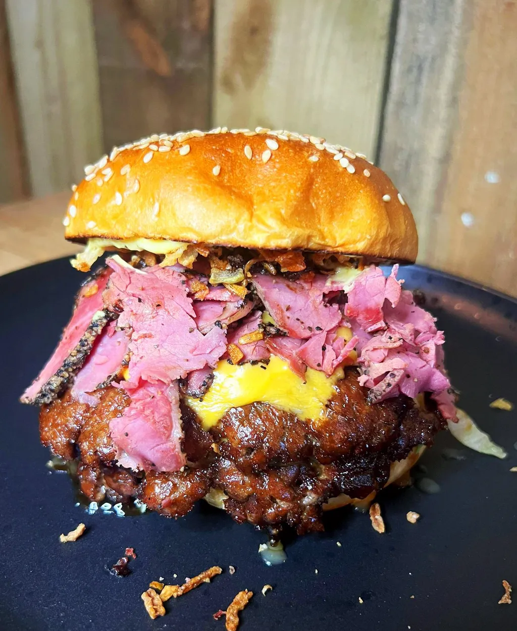 The Pastrami One burger